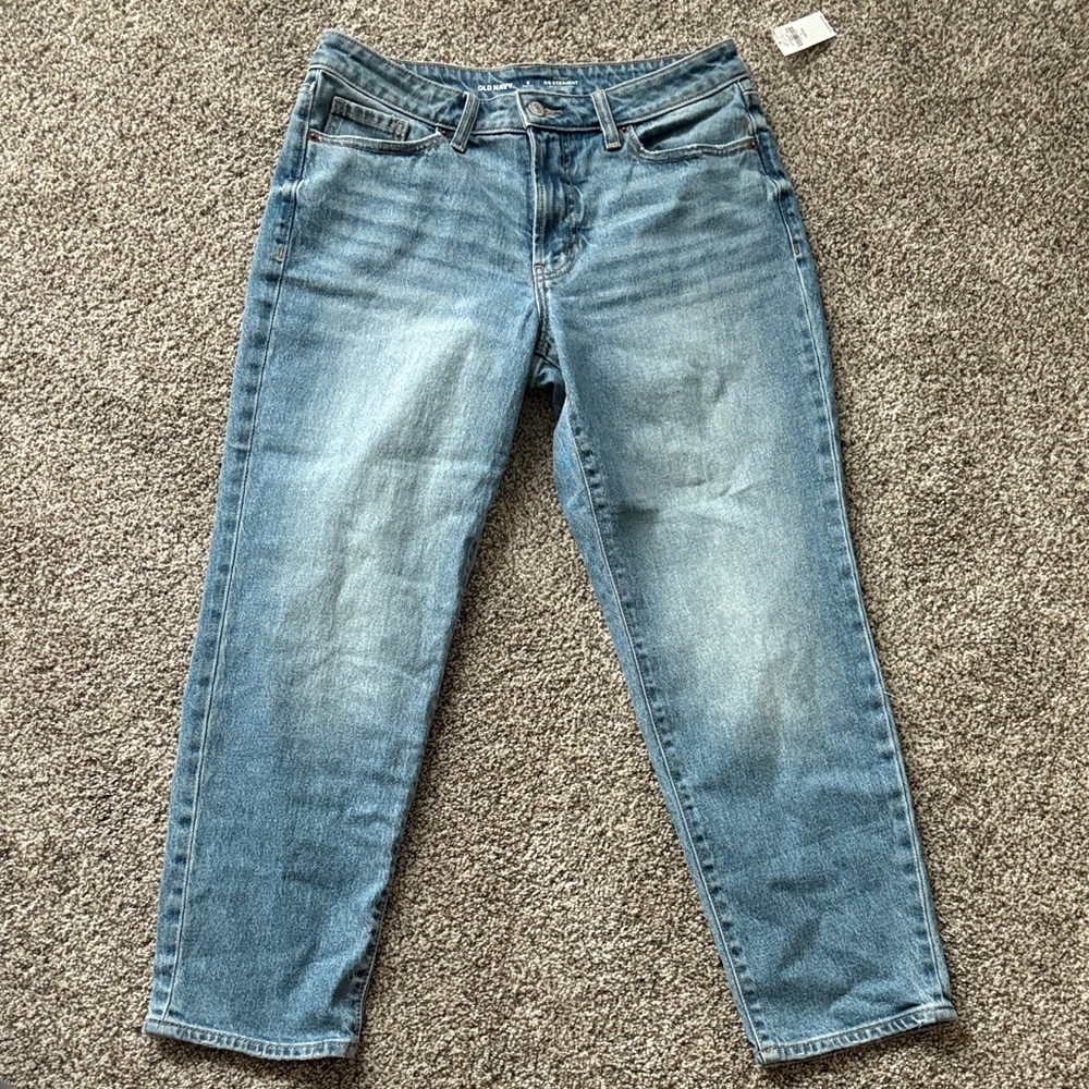 Old Navy Classic Blue Straight Leg Jeans